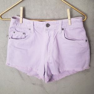 Used Sz 26 LF Carmar High-waisted Purple Shorts